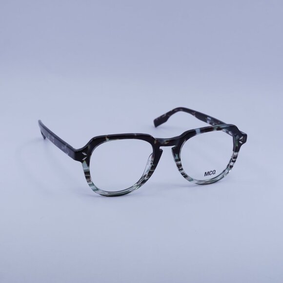 McQ by Alexander McQueen MQ0348O 004 Eyeglasses Havana 50mm Aviator Frame - Picture 5 of 8